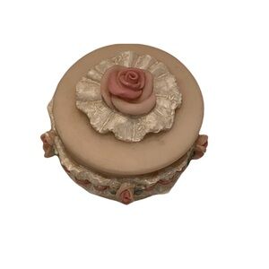 Vintage Rose Tiny Trinket Box